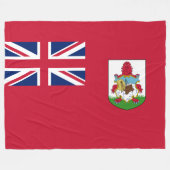 Bermuda-Flagge (Bermudian) (Karibische Inseln) Fleecedecke (Vorderseite (Horizontal))
