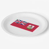 Bermuda-Flagge (Bermudian) (Karibische Inseln) Pappteller (Schrägansicht)