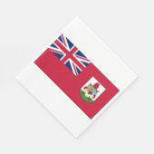 Bermuda-Flagge (Bermudian) (Karibische Inseln) Serviette (Ecke)