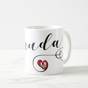 Bermuda-Flagge im Herzen Kaffeetasse