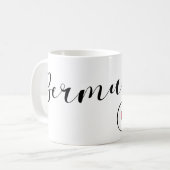 Bermuda-Flagge im Herzen Kaffeetasse (Vorderseite Links)