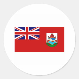 Bermuda-FLAGGE International Runder Aufkleber