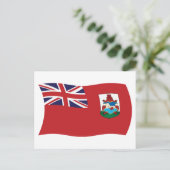 Bermuda-Flagge Postkarte (Stehend Vorderseite)