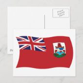 Bermuda-Flagge Postkarte (Vorne/Hinten)