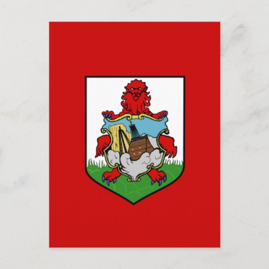 Bermuda-Flagge Postkarte (Vorderseite)