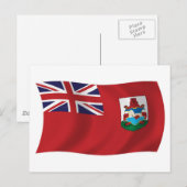 Bermuda-Flagge Postkarte (Vorne/Hinten)