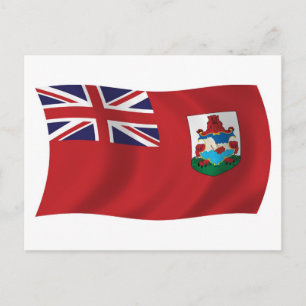 Bermuda-Flagge Postkarte