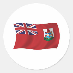 Bermuda-Flaggen-Aufkleber Runder Aufkleber