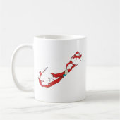 Bermuda-Flaggen-Karte Größengleich Kaffeetasse (Links)