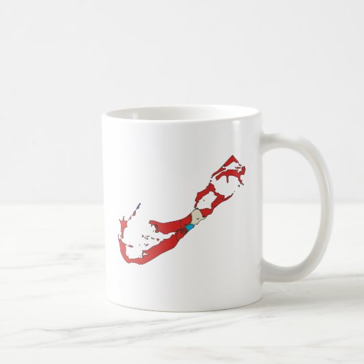 Bermuda-Flaggen-Karte Größengleich Kaffeetasse (Rechts)