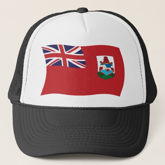 Bermuda-Flaggenmütze Truckerkappe (Vorderseite)