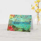 Bermuda Grußkarte Karte (Gelbe Blume)