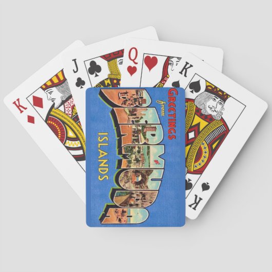 Bermuda-Grußkarten Spielkarten (Rückseite)