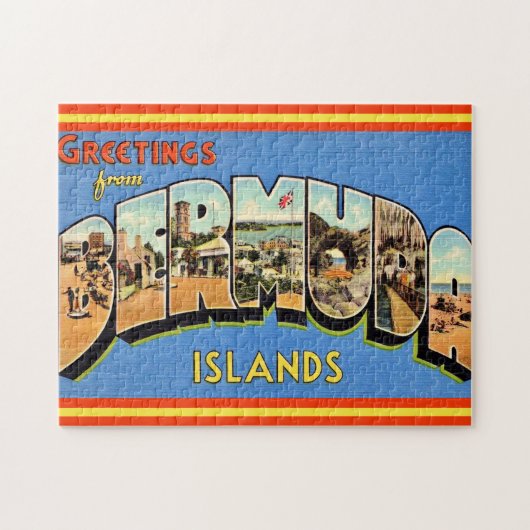 Bermuda-Grußpostkarte Puzzle (Horizontal)