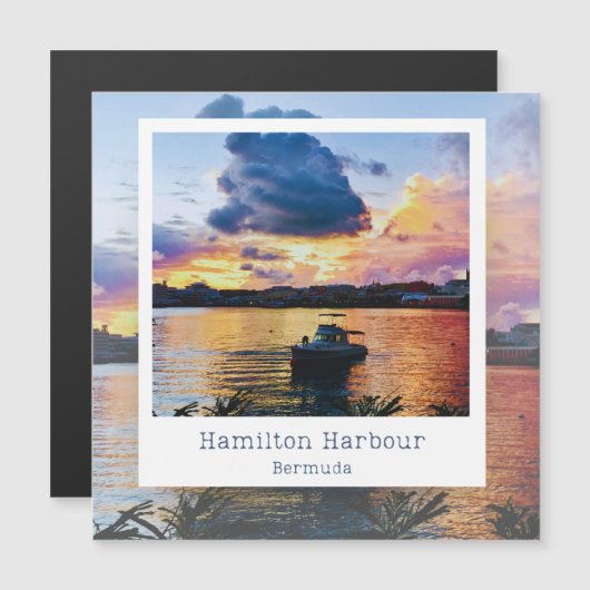 Bermuda-Hafen Magnetkarte (Vorne/Hinten)