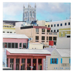 Bermuda - Hamilton Skyline Fliese