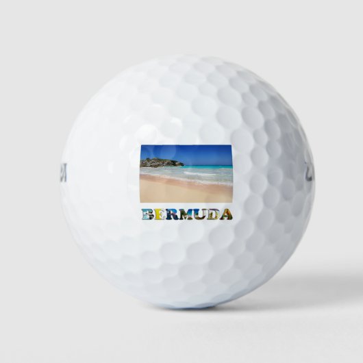 Bermuda Horseshoe Bay Pink Sand Beach Foto Golfball (Vorderseite)