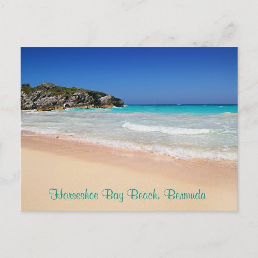 Bermuda Horseshoe Bay Pink Sand Beach Foto Postca Postkarte (Vorderseite)