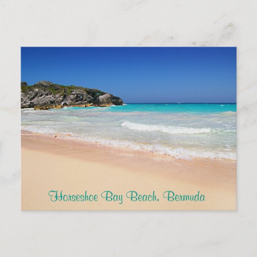 Bermuda Horseshoe Bay Pink Sand Beach Foto Postkarte (Vorderseite)