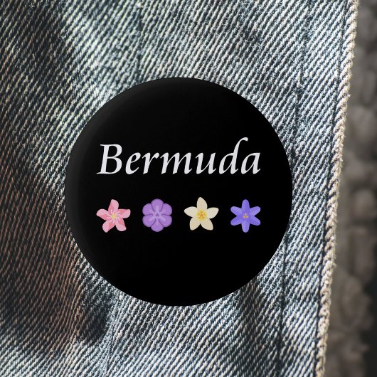Bermuda Hübsche Blume Icons Farbe Button