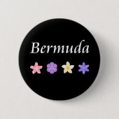 Bermuda Hübsche Blume Icons Farbe Button (Vorderseite)