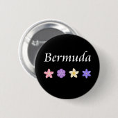 Bermuda Hübsche Blume Icons Farbe Button (Vorne & Hinten)