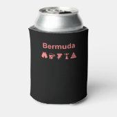 Bermuda Icons Dunkle Farbe Dosenkühler (Kanne Rückseite)