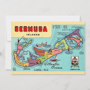 Bermuda Insel 5x7 Karte Postkarte