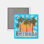 Bermuda-Insel Souvenirs Magnet (Vorderseite/Rückseite)