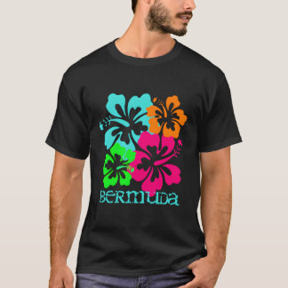Bermuda Island Tropical Hibisken Travel Surf T-Shirt