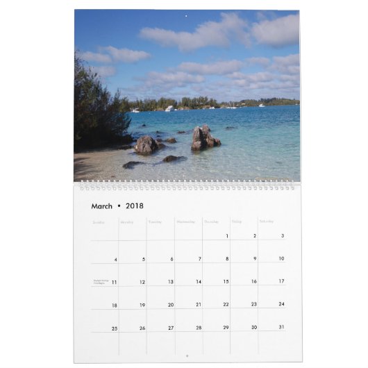 Bermuda Kalender (Mär 2018)
