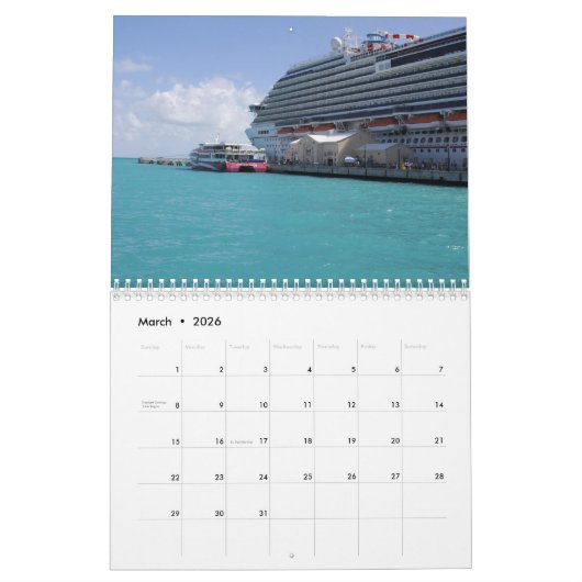 Bermuda-Kalender 2025 Kalender (Mär 2026)