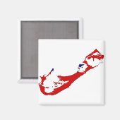 Bermuda-Karte BM Magnet (Vorderseite/Rückseite)