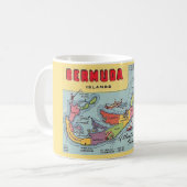 Bermuda Karte Kaffeetasse (Vorderseite Links)