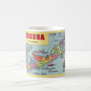 Bermuda Karte Kaffeetasse