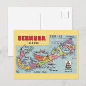 Bermuda-Karte Postkarte (Vorne/Hinten)