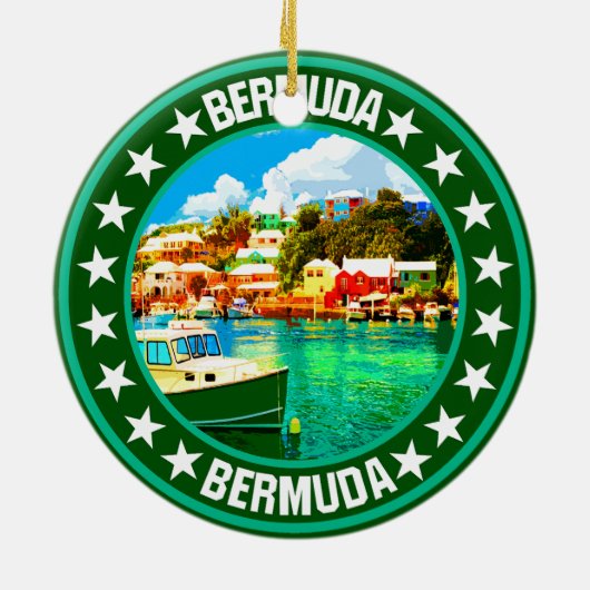 Bermuda Keramik Ornament (Hinten)
