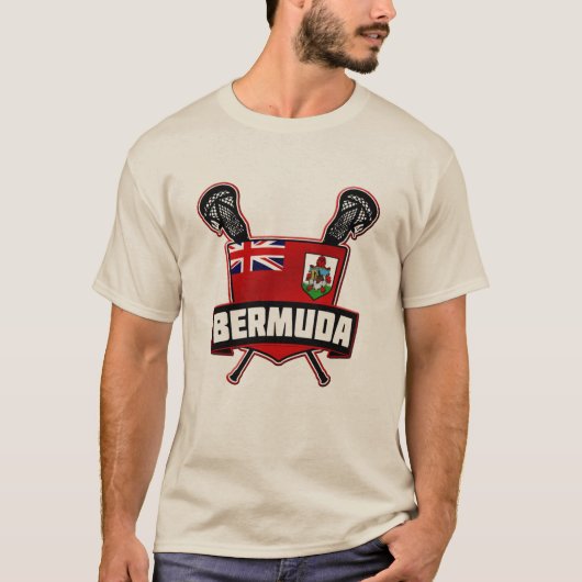 Bermuda Lacrosse Logo-T-Shirt T-Shirt (Vorderseite)