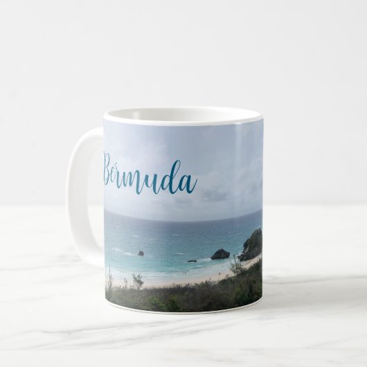 Bermuda Landschaftlich Coffee Tasse Beach Cup Souv (Vorderseite Links)