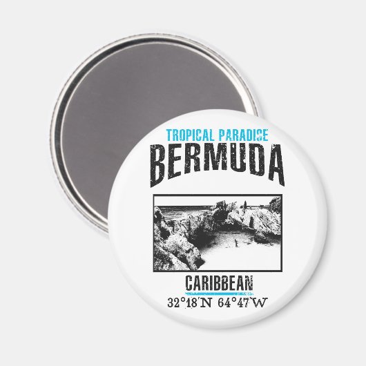Bermuda Magnet (Vorderseite/Rückseite)