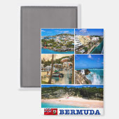 BERMUDA MAGNET (Vorderseite/Rückseite)