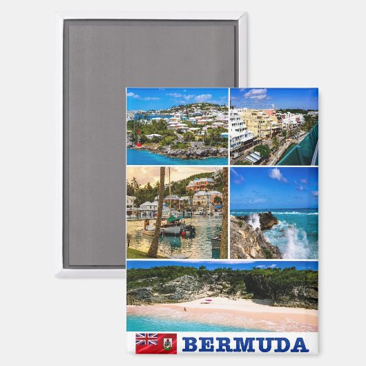 BERMUDA MAGNET (Vorderseite/Rückseite)