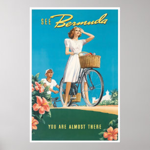 Bermuda-Malerei Vintage-Reiseplakat-Kunst druck Poster