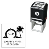 Bermuda Moon Gate, Save the Date Briefmarke Permastempel (Beispiel)