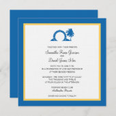 Bermuda Moongate Wedding Destination Einladung (Vorne/Hinten)