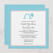 Bermuda Moongate Wedding Destination Einladung (Vorne/Hinten)