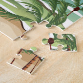 Bermuda Nehmen Sie ein Flugzeug-Reiseplakat Puzzle (Seite)