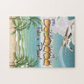 Bermuda Nehmen Sie ein Flugzeug-Reiseplakat Puzzle (Horizontal)