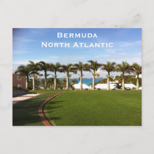 Bermuda Nordatlantik Vintage Reise Tourismus Hinzu Postkarte