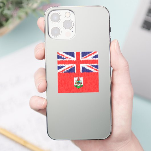 Bermuda Ölgemälde Zeichnend Aufkleber (Telefon)